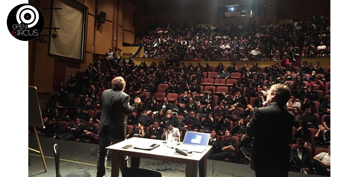 David Larible incontro con gli studenti del Colegio Leonardo Da Vinci 22 Maggio