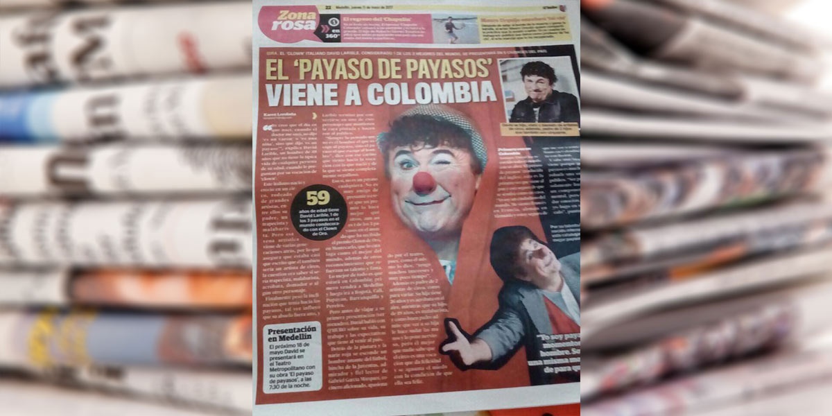 El payaso de payasos viene a Colombia