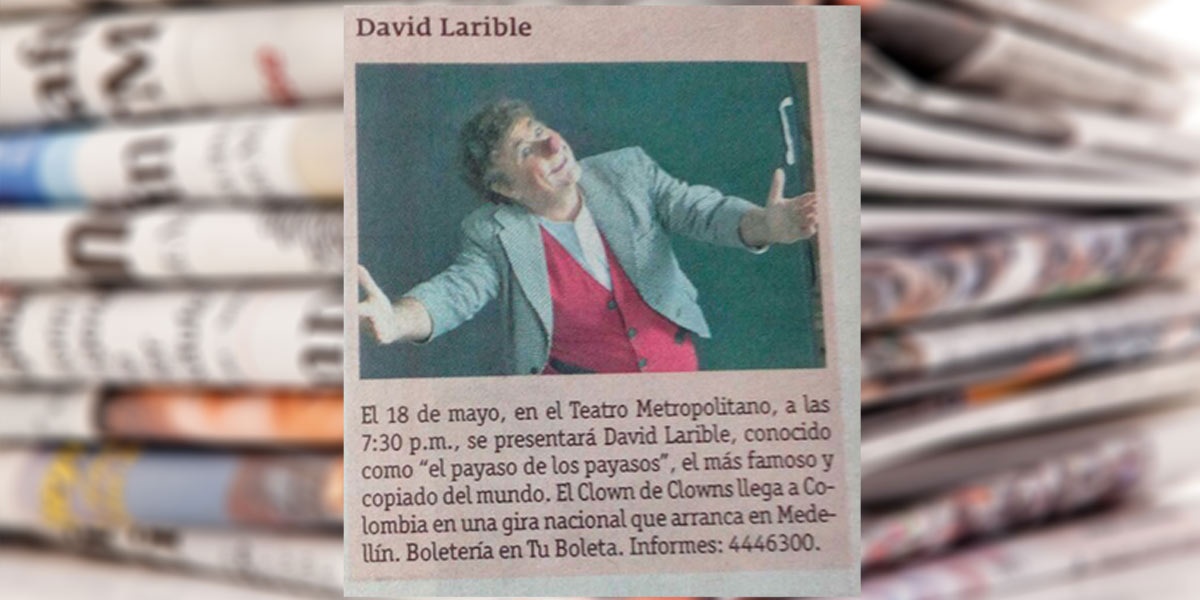 David Larible Al teatro metropolitano